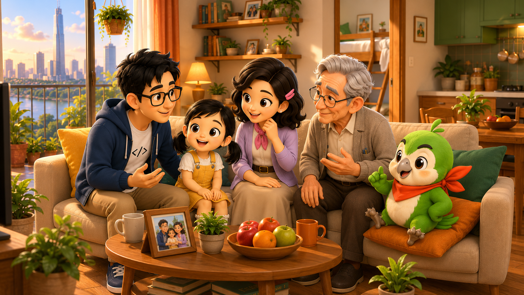 Grandpa Visiting
